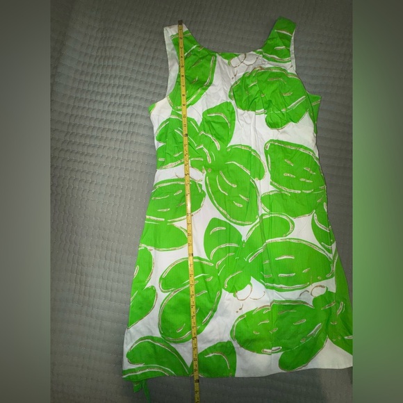 Lilly Pulitzer Womens Green Delia Resort Green Stinger Shift Dress 12 EUC - Picture 2 of 10